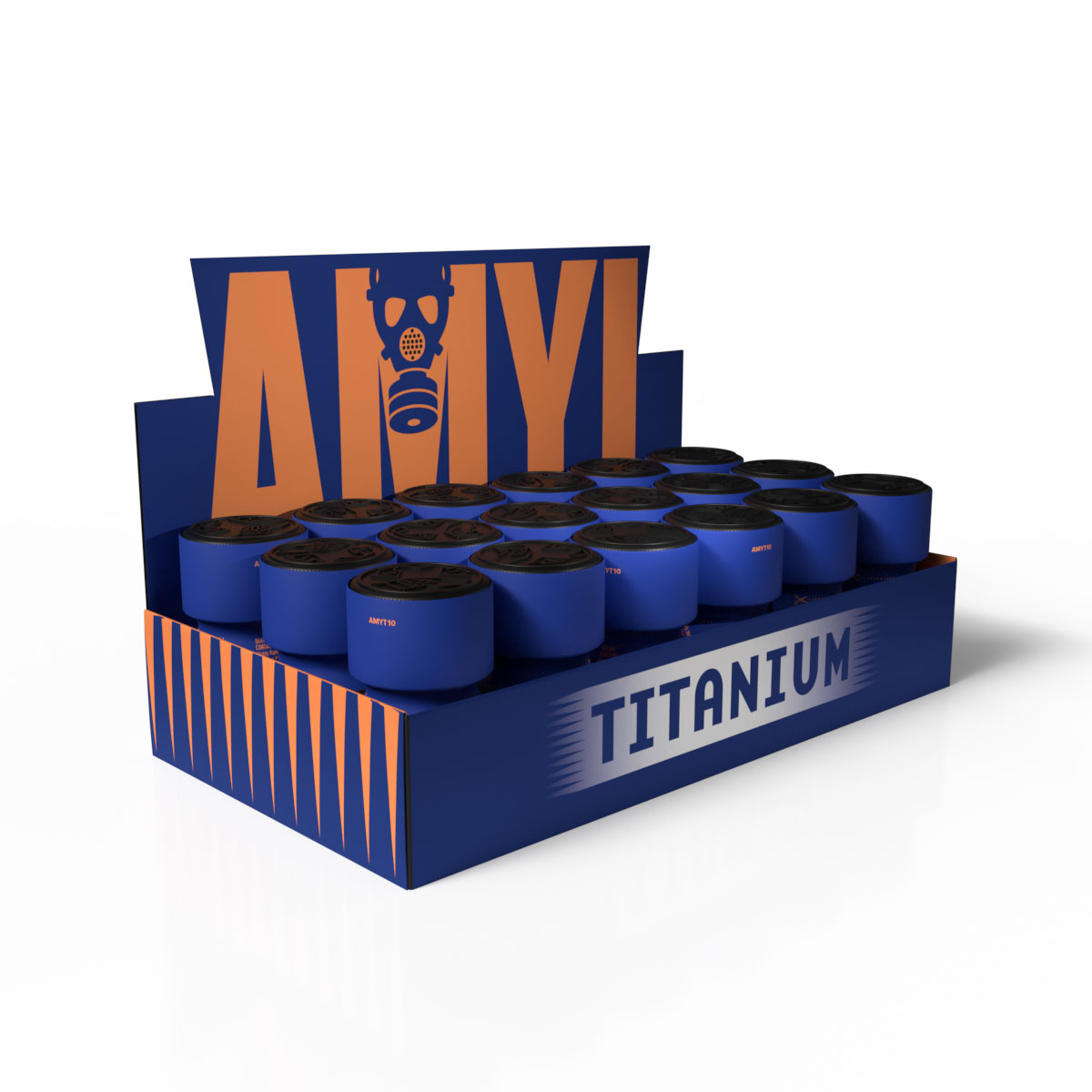 Amyl Titanium counter display tray — 18 units