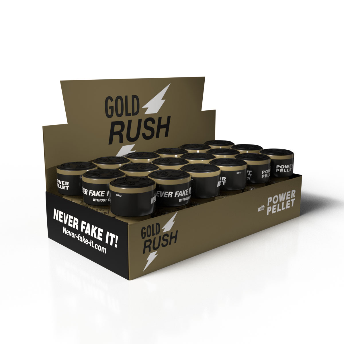 Gold Rush counter display tray — 18 units